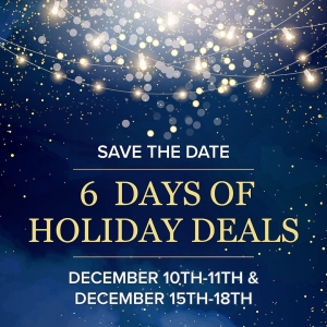 The holiday season is one of our busiest times of the year. Maybe you're looking for the perfect gift for a family member or friend. Maybe you could use a little pampering too. We hear ya!⁠
⁠
📆 Mark your calendars. Save the date.⁠
Starting tomorrow, don't be late. We're going to kick-off 6 Days of Holiday Deals.⁠
⁠
Get ahold of us on the day of the deal to lock in the special. Call or text 760-642-7014 or you can DM or email us too.⁠
⁠
Must be used within (12) months of purchase. Can't be combined with other offers or discounts. No refunds