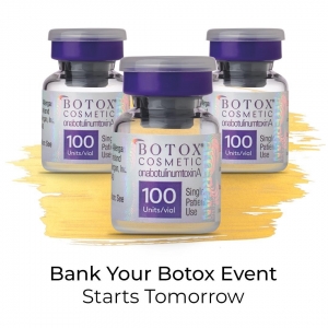 Attention! Ah-hem! Attention! We know you have a lot on your plate. Just wanted to give you a friendly reminder before the tryptophan kicks in. Our Bank Your Botox Event starts tomorrow and runs through the end of November (that's Monday). Yep, November is almost over.⁠
⁠
To take advantage of these special savings, visit our website between November 27-30