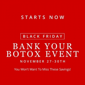 It's Here. It's Here. It's Finally Here. Yeah!⁠
⁠
Don't miss these Black Friday savings on Botox. Bank your Botox at a discounted rate. Visit our website now to lock in your savings. Then call us to schedule your next appointment.⁠
⁠
*Botox must be used within 12 months of purchase