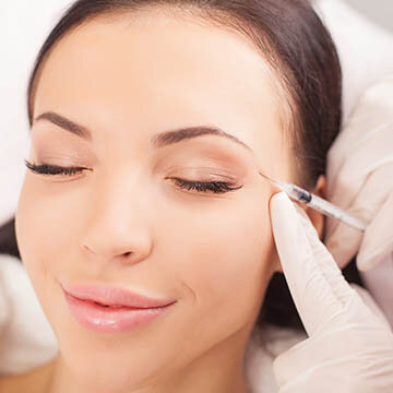 Photo of Botox Being Applied To Crowsfeet