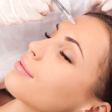 Photo of Botox Being Applied To Forehead