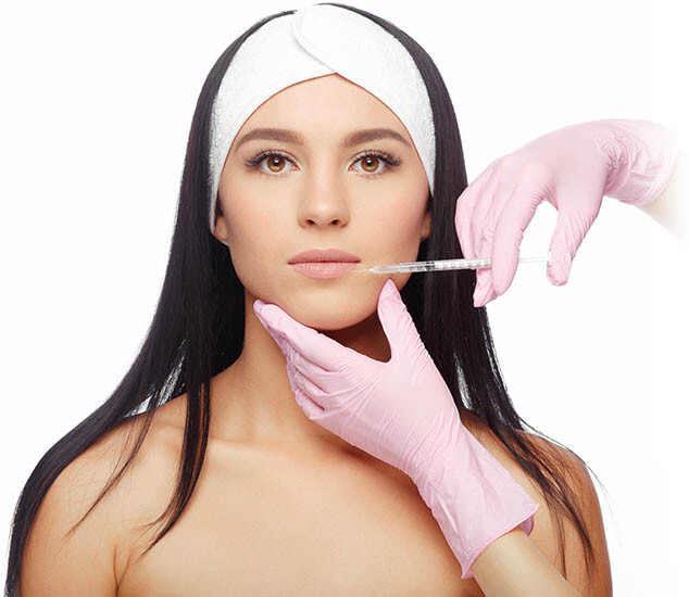 Woman Getting Cheek Injections With Radiesse